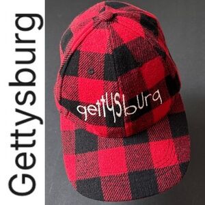 Red and Black Plaid Gettysburg Cap